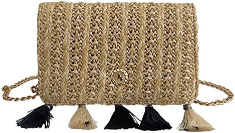 Widewing Summer Straw Tassels Women Shoulder Bags Casual Beach Flap Messenger Bags