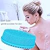 Silicone-Body-Brush-Soft-Body-Scrubber-Shower-Brush-Exfoliating-Cleaning-Brush-Comfortable-Face-Skin-Massage-Tool-Blue Silicone Body Brush, Soft Body Scrubber Shower Brush Exfoliating Cleaning Brush, Comfortable Face Skin Massage Tool…