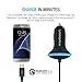 Quick Charge 3.0 Car Charger, Maxboost 36W USB Smart Port w/QC 3.0 Built-in MicroUSB Cable for Galaxy S9 S8 S7 Edge Note 9 8, HP Elite x3,HTC One A9,10,LG G5 G6 V20,ZTE Axon,Zenfone,iPhone XS XR Plus