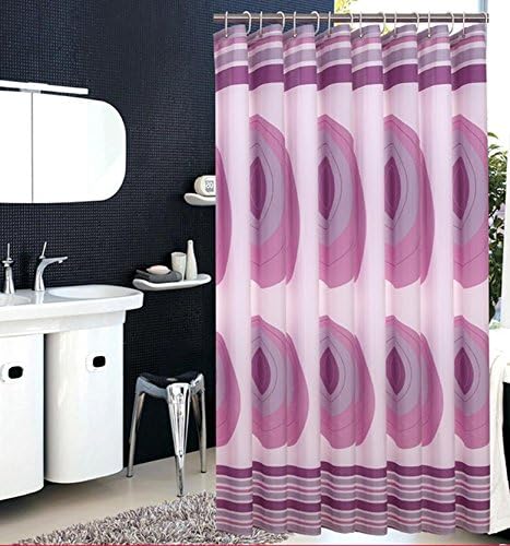 180 x 180cm Polyester Fabric Shower Curtain Waterproof Home Bathroom Curtains Bath Crutain , 240 wide180 high + hook