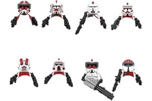 DMLAKD 8-Piece Weapon Battle Soldier Mini Action Figure Set, Space War Mini Brick Figure Set (1.7 Inch), (6123)