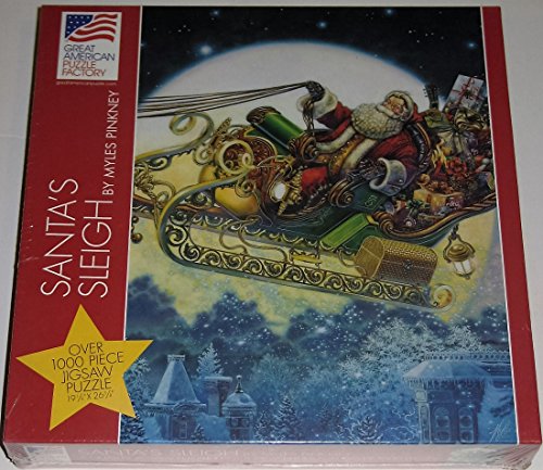 SANTA'S SLEIGH By Myles Pinkney, 1000+ Pc. Jigsaw Puzzle