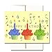 Happy Birthday Cards Assortment - Box of 30 Blank Note Cards - 6 Colorful Designs - and 32 Envelopes