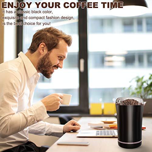 6 Coffee+Grinder+Stainless+Blade+Noiseless+Operation