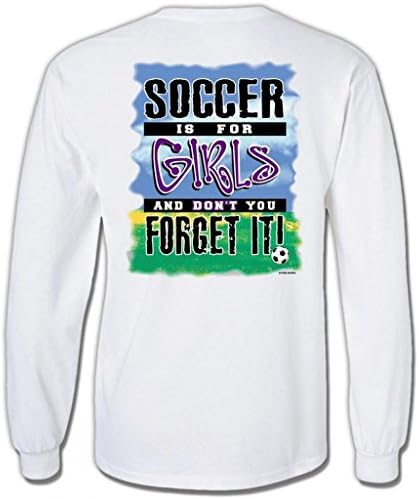 Soccer is For Girls Long Sleeve-shirt-jersies- jersey-tshirt-adult med