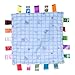 YeahiBaby Baby Infant Teething Blanket Plush Teething Cloths Toys (Blue)