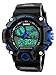 Gosasa Multi Function Military S-shock Sports Watch LED Digital & Analog 5ATM Waterproof Alarm (Blue）