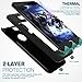 ROYBENS iPhone 7 Plus Case Jet Black, Luxury Textured Metal and TPU Hybrid Design Slim Fit Protective Dual Layer Armor Thin Hard Back Cover for iPhone7 Plus, Free Tempered Glass Screen Protector