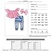 1-7Yrs Kid Baby Girls Ruffle Tops + Big Hole Jeans Cool Girl Clothes 2pcs/Set (5-6T)
