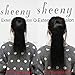 14 Inches Ponytail Hair Extensions Human Hair Piece for Women 1 Piece Hairpiece 60 Grams Wrap Around Ponytail Extensions Natural Black Color