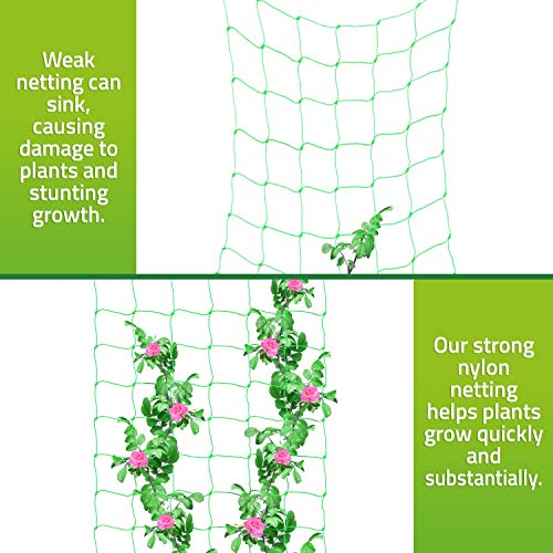 DeBird Trellis Netting for Climbing Garden Plants, Easy to Install