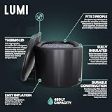 LUMI Recovery PRO Ice Bath Hard-wall Cold Water Therapy 480 Litre Black view 2