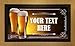 Bar Runner Your Text Here Lager Pint Drip Spill Mat Personalized Bar Gifts