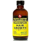 Eco Style Black Castor & Flaxseed Oil Maximum Hair Growth Formula - 4 oz