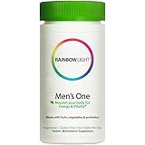 Rainbow Light - Men's One Multivitamin - Probiotic, Enzyme, and Vitamin Blend; Supports Energy, Stress Management, Heart, Prostate, Muscle, and Sexual Health in Men; Gluten Free - 150 Tablets