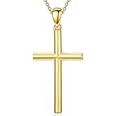 Vyrniss 18K Gold Cross Pendant for Women Gold Cross Necklace 18K Gold Jewelry Religious Gift