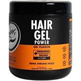 Rolda Power Strong Hold Hair Gel for Men - Styling Gel Formula for Wet Look - High Shine, Strengthening &amp; Hair Loss Control - Alcohol &amp; Residue Free (35.2 oz)