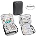 Teamoy Double Layer Jewelry Case, Travel Jewelry Case Bag for Womens Earrings, Rings, Necklaces, Chains and Other Accessories, Black