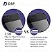 D&P Privacy Screen Protector for iPhone 7/8 Plus 2.5D Curve, 9H Tempered Glass Anti-Spy Full-Screen-Protector Case-Friendly Dry Film Front and Back Anti-Glare
