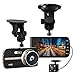Super HD 1080P Front + VGA Rear 290° Super Wide Angle Car Dash Cam with 4'' Large HD Screen, G-Sensor, Loop Recording, Parking Mode, Super Night Version etc. (Black)