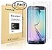 ivoler Galaxy S6 Edge Screen Protector [Full Coverage] [2-Pack] [3D Full Curved Edge] [No Bubble] [Ultra Clear] Premium PET Film Screen Protector for Samsung Galaxy S6 Edge,