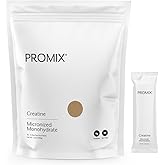 ProMix Nutrition Creatine Monohydrate Travel Packs, 5g of micronized Clean Creatine for Men and Women, Supports Muscle Growth & Recovery, Vegan - 30 Servings