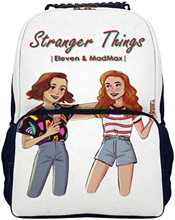 Shoulder backpack Stranger Things Season 3-04 Laptop Backpack,College Students Bookbags Elementary School Bags Travel Daypack Bookbag 16-inch
