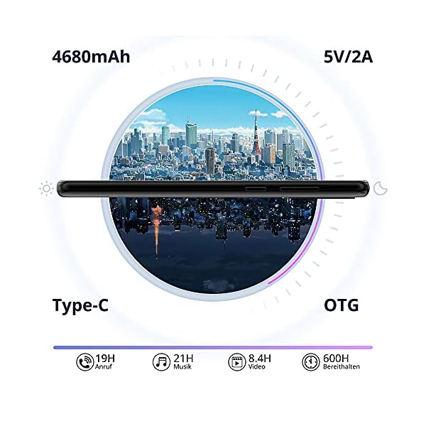 Mobile-PhoneBlackview-A80-Plus-Smartphone-Android-10-Phone-Dual-SIM-Free-Phones-with-4680mAh-Big-Battery649-inches-Waterdrop-Full-Screen4GB-RAM64G-ROMQuad-Rear-CameraFingerprintFace-ID-Black 4G Mobile Phone, Blackview A80 Plus Smartphone SIM Free Android 10 Phone with 4680mAh Big Battery, 4GB RAM+64GB ROM…