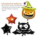 LEWOTE Halloween Balloons Banner Kit[42 Pcs Large Type Decorations] Happy Halloween Party Decoration[Include Halloween Banner/Latex Balloons/Paper Garlands/Star, Pumpkin&Bat Balloons]