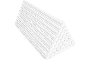 ENPOINT White Hot Glue Sticks Full Size, 8" Long x 0.43" Dia 36 Pack Hot Melt Glue Sticks Bulk, White Adhesive Glue Sticks Standard for Crafting DIY Art School Gluing Project Repair Sealing