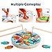 JCREN Wooden Fishing Game Pieces Toy for Toddlers Magnetic Alphabet ABC Fish Catching Counting Kids Toy Montessori Preschool Learning Fine Motor Skills Educational Toys for 2 3 Year Old Girl Boy Gift