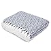 Americanflat 50x60 Throw Blanket - Soft and Breathable Cotton Throw Blanket for Couch, Bed, Chair - Decorative Blankets Perfect for Home or Outdoor Use - Navy Blue and White Double Diamond Design