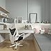 Hbada Office Adjustable Chair, High Back with Breathable Mesh Recline Desk Chair, White