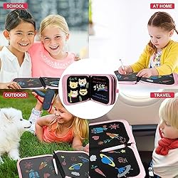 Kids Erasable Doodle Book Set, 14 Page Portable