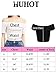 HUHOT Womens Basic Short Sleeve Off-Shoulder Short Cami Crop Tank Top Medium Camel