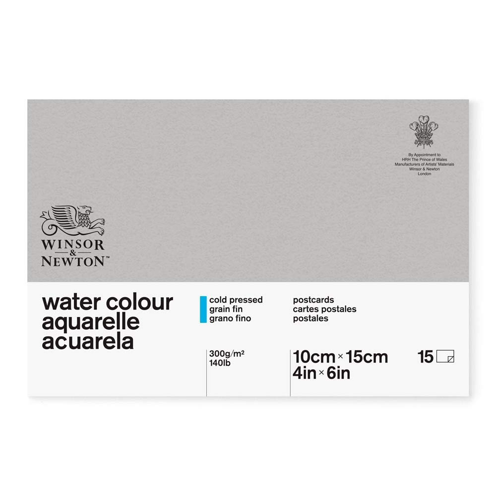 Winsor & Newton Classic 10.2 x 15.2 cm 300 gsm Cold Pressed Water Colour Paper Postcard Pad