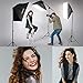 CRAPHY Photography Softbox Lighting Kit 12x45W Studio Continuous Light with 6.5ftx 10ft Background Support System Stand, 3X Backdrops (Green,White,Black) for Portrait, Product and Video Shooting