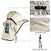 G4Free Outdoor Sun Protection Fishing Cap with Neck Flap, Packable Wide Brim Anti-UV Sun Hat UPF for Travel Fishing Camping Hiking Hunting Safari (Khaki)