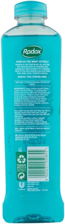 Radox Mineral Therapy Stress Relief Bath Soak uniquely blended with minerals, herbs - Image 3
