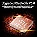 Bluetooth Headset【Upgraded Bluetooth V5.0】 with 15 Hours Talking Time,WOLFANG Lightweight Noisy Suppression Bluetooth Earpiece for Phone/Laptop/Car (Black)