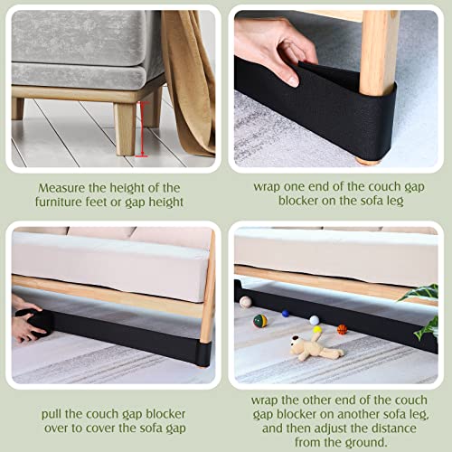 Toy Blockers for Couch with Cylindrical Legs Under Couch Blocker