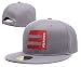 BARONL E Eminem Logo Adjustable Snapback Caps Embroidery Hats - Grey