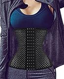 LODAY Waist Trainer, Corset Cincher Body Slimmer Shaper Tummy Control for Women Black (L(3-5 day delivery), BLACK)