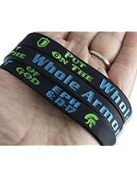 Forge Put on The Whole Armor of God Ephesians 6:13-17 Pulsera de silicona