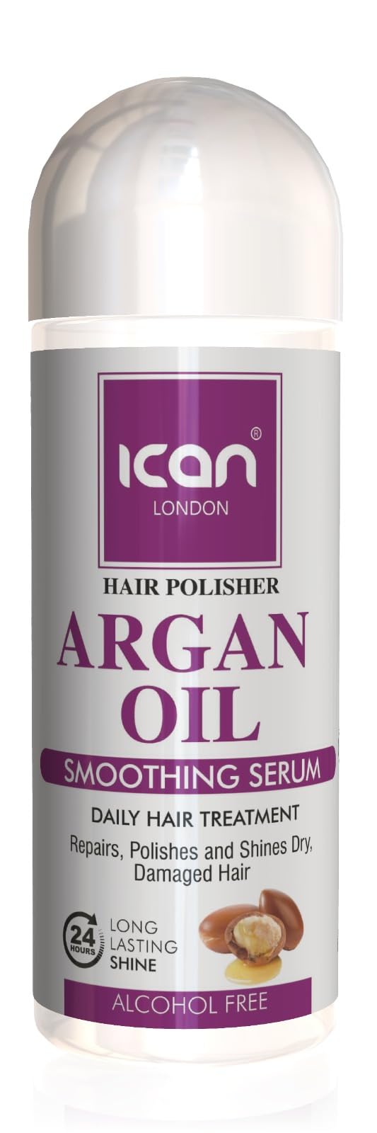 Ican London Hair Polisher Argan Oil Smoothing Serum, 207ml