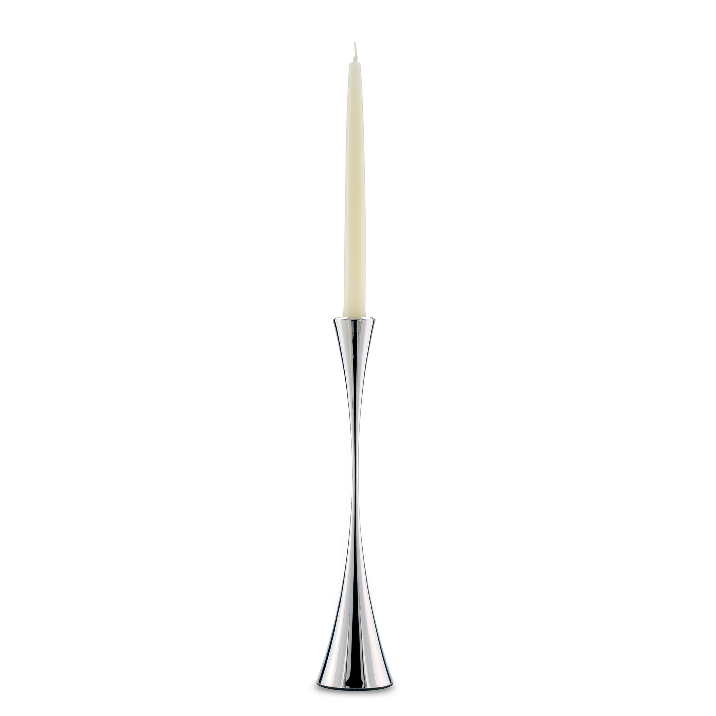 Robert Welch Arden Candlestick, Tall. Made from Stainless Steel.