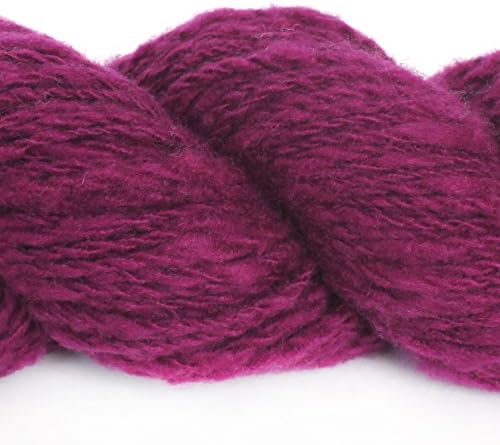 Handspun 100% Cashmere Yarn Hand Knitting/Crochet for Fashion Garments Baby Clothing in Autumn Winter (09-Purplish Red)