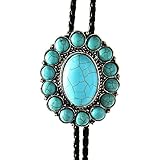 Huabola Native American western cowboy turquoise bolo tie