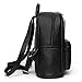 B&E Life Stylish Girls Ladies PU Leather Backpack Shoulder Bag Purse Crossbody Handbag (Black)