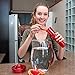 Water Pitcher with Lid : BPA-Free Fruit Infusion Pitcher / Water Jug by Ergo Kitchen Accessories - 84 Oz.